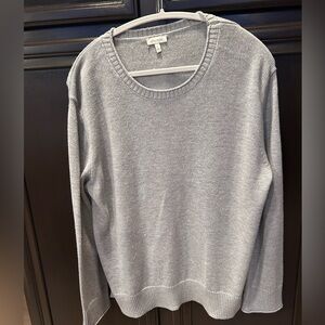 Ella Moss gray pullover sweater. Size Large